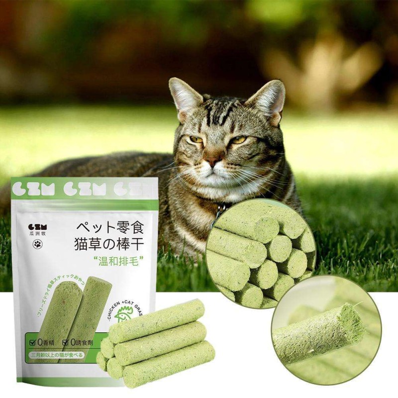 Cat Grass Chew Sticks Supplier - Wholesale Hairball Dental