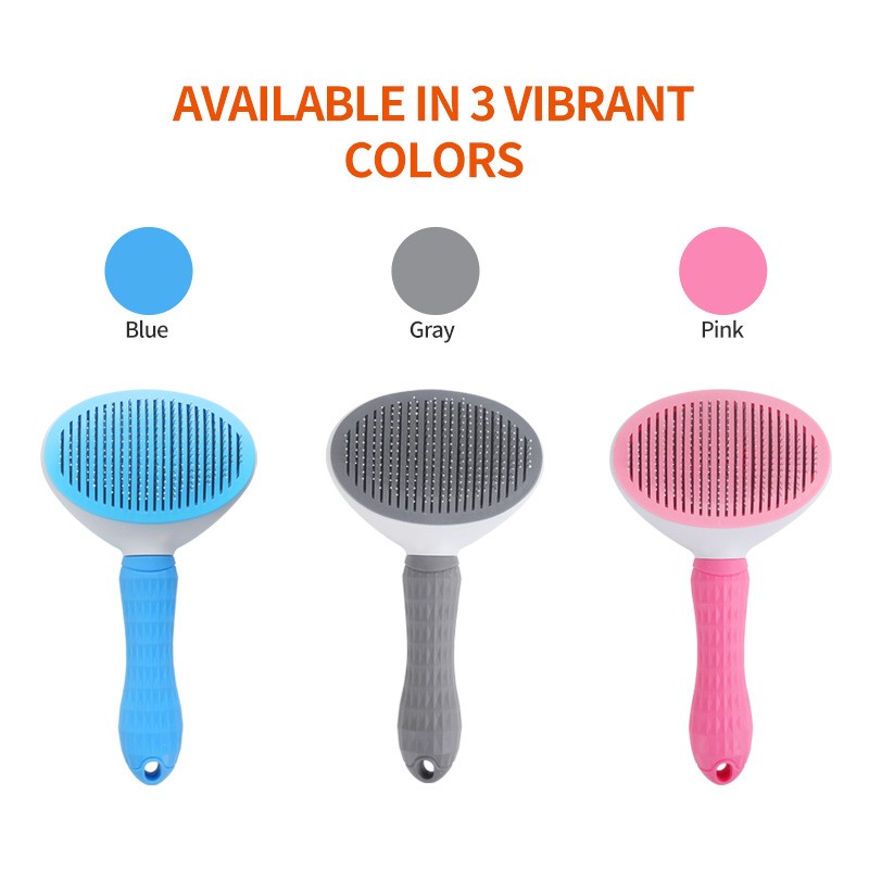 Pet Deshedding Brush Supplier - Skin Friendly Soft Handle