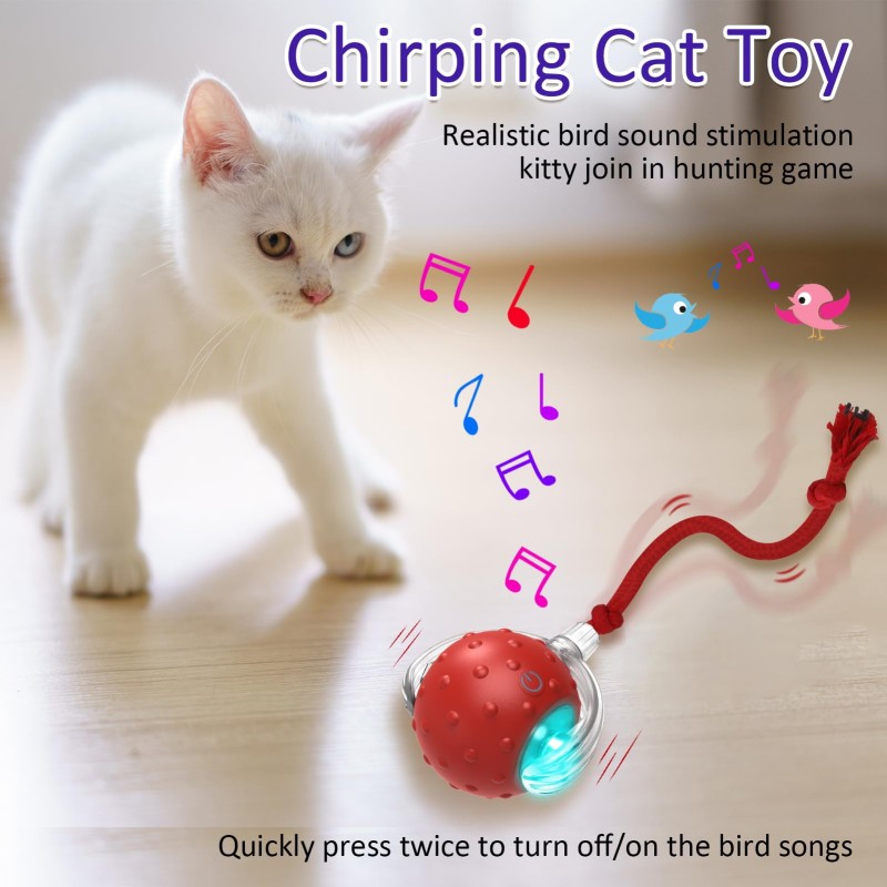 Interactive Cat Toys Factory - Fast Rolling Chirping Motion