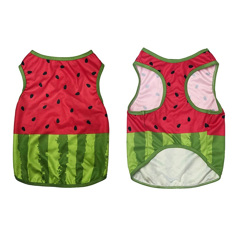 Dog Cooling Coat Manufacturer - Travel Friendly Watermelon Print