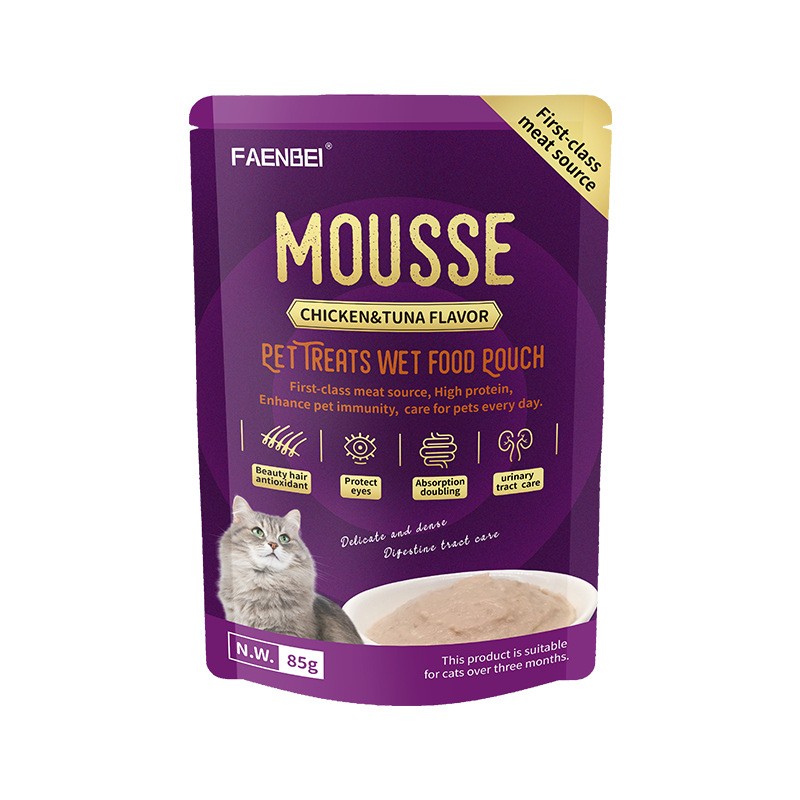 Cat Mousse Food Factory - Premium Chicken Tuna Pouch