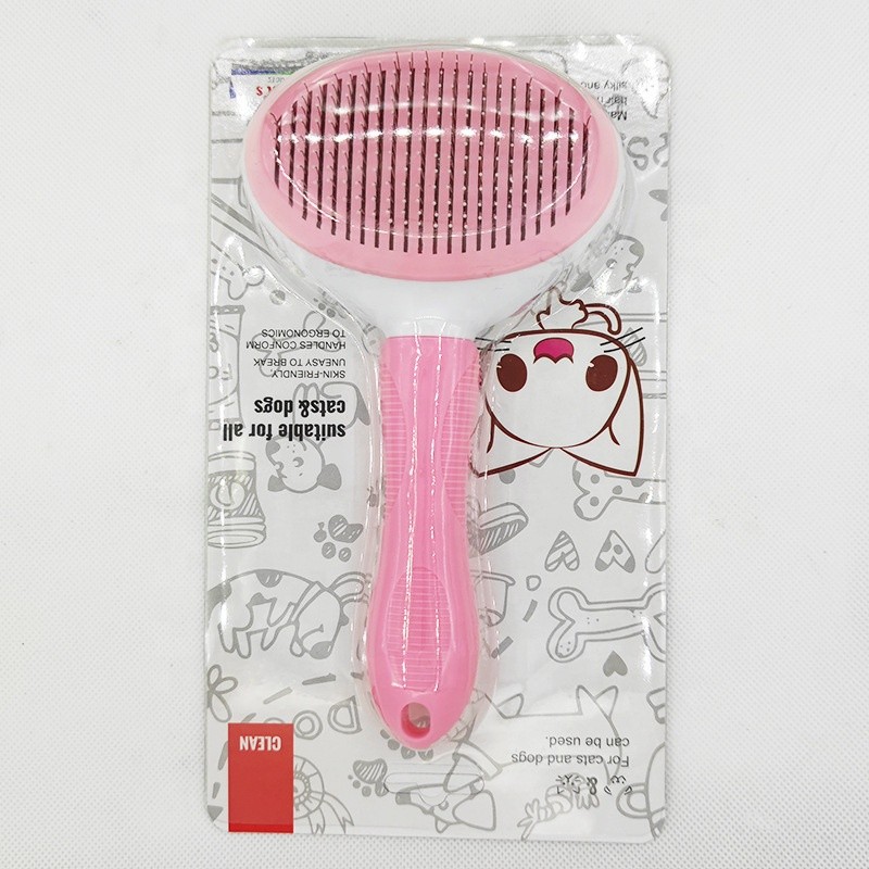 Pet Deshedding Brush Supplier - Skin Friendly Soft Handle