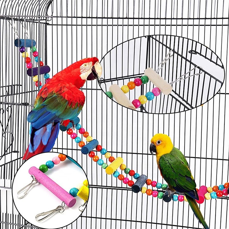 Bird Toy Set Factory - Colorful Swing Chewing Hanging