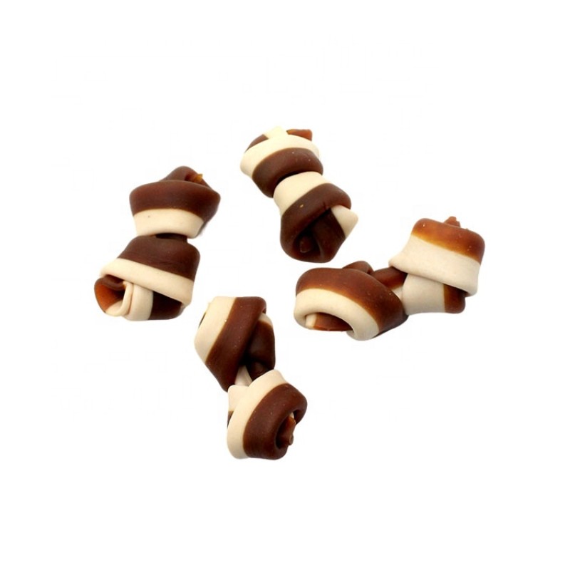Cowhide Roll Factory - Pet Treat Health Chewy Low Fat Two-Tone Cowhide Roll Pet Snacks