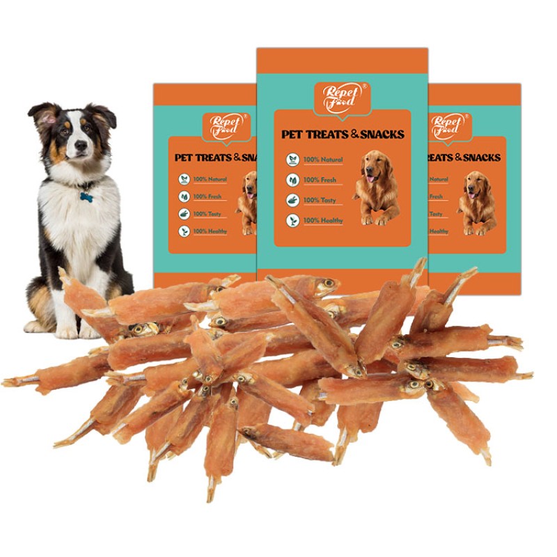 Pet Treats Factory - Hot Sale OEM 15g High Protein Pet Treats Dog Snacks Chicken Fish Skin