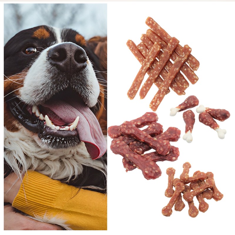 Pet Treats Manufacturer - Half-dried Sausage Chicken Duck Beef Meat Dog Snack Cat Food