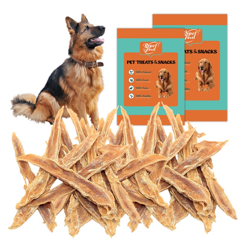 Dog Bone Snacks Factory - Healthy Chicken Meat Dumbbell OEM Dog Food Natural Dog Chew Food