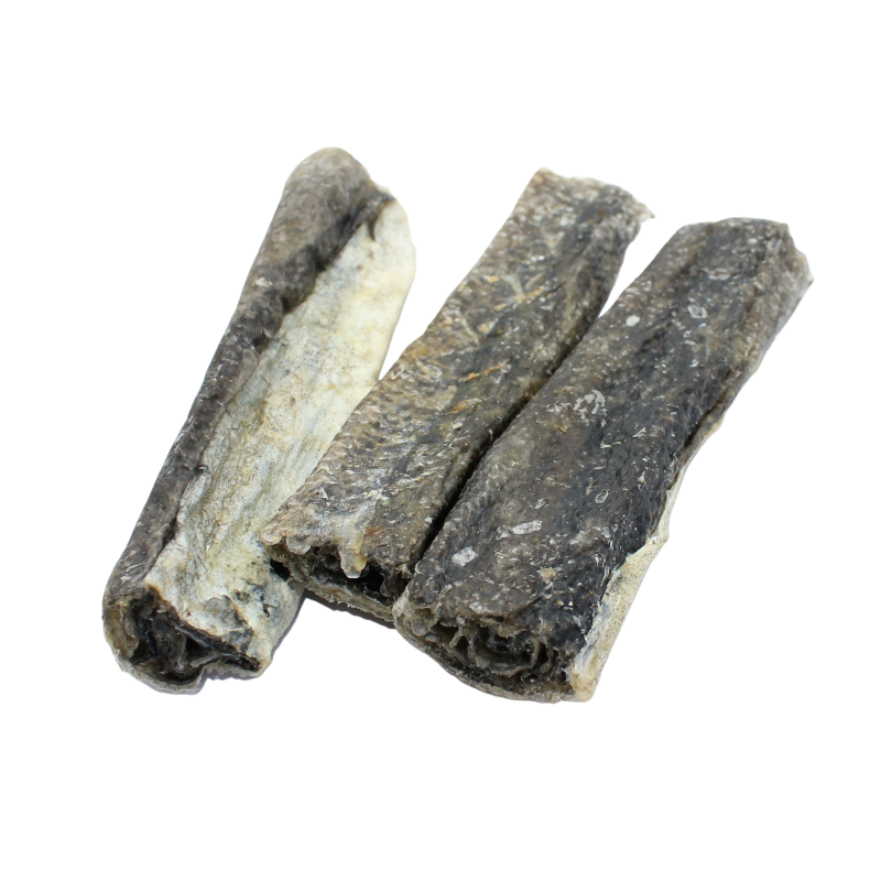 Cod Fish Treats Factory - Natural Fresh Cod Fish Dry Skin Stick Natural Dog Cat Treats