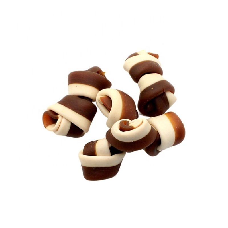 Cowhide Roll Factory - Pet Treat Health Chewy Low Fat Two-Tone Cowhide Roll Pet Snacks