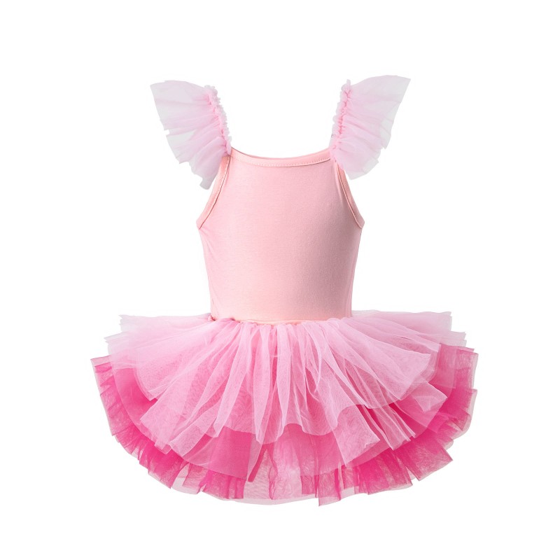 Girls Party Dress Manufacturer - OEM Summer Bubble Sleeve Polka Dot Pearl Tulle Dress