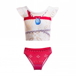 Childrens Swimsuit Set Manufacturer - OEM Party Print Princess Bikini Set for Cosplay