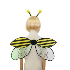 Halloween Costume Factory - Bulk 2-Piece Ladybug Bee Wings with Hairband Set