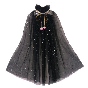 Childrens Cape Manufacturer - OEM Kids Girl Carnival Sequined Birthday Party Cloak