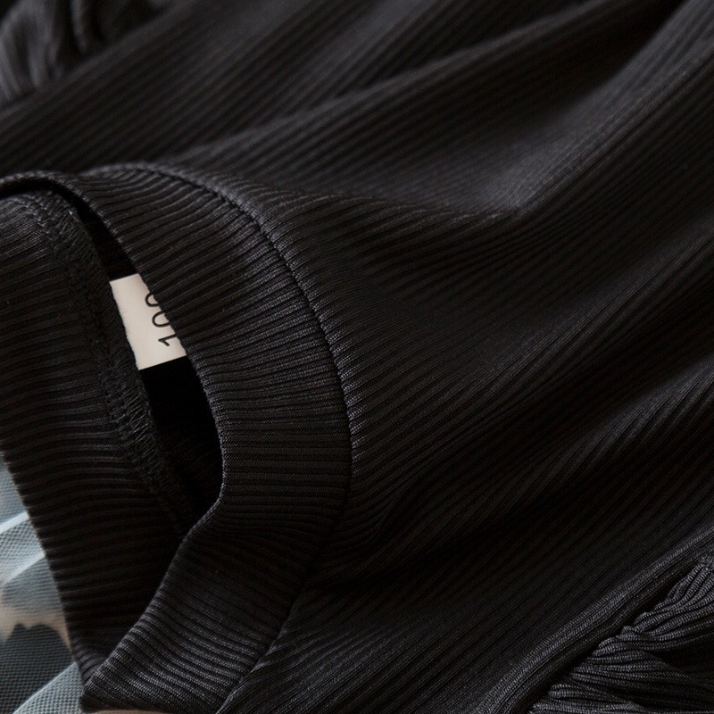 Girls Tutu Dress Manufacturer - OEM Long Sleeve Cotton Autumn Black Dress