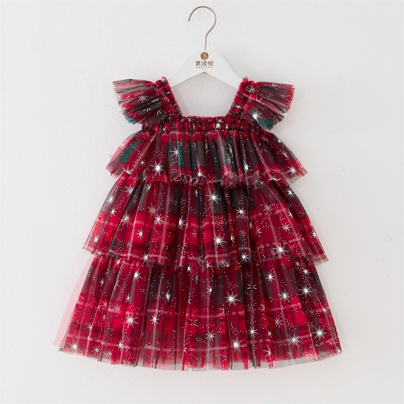 Girls Christmas Dress Manufacturer - OEM Summer Lace Tutu Flower Dress
