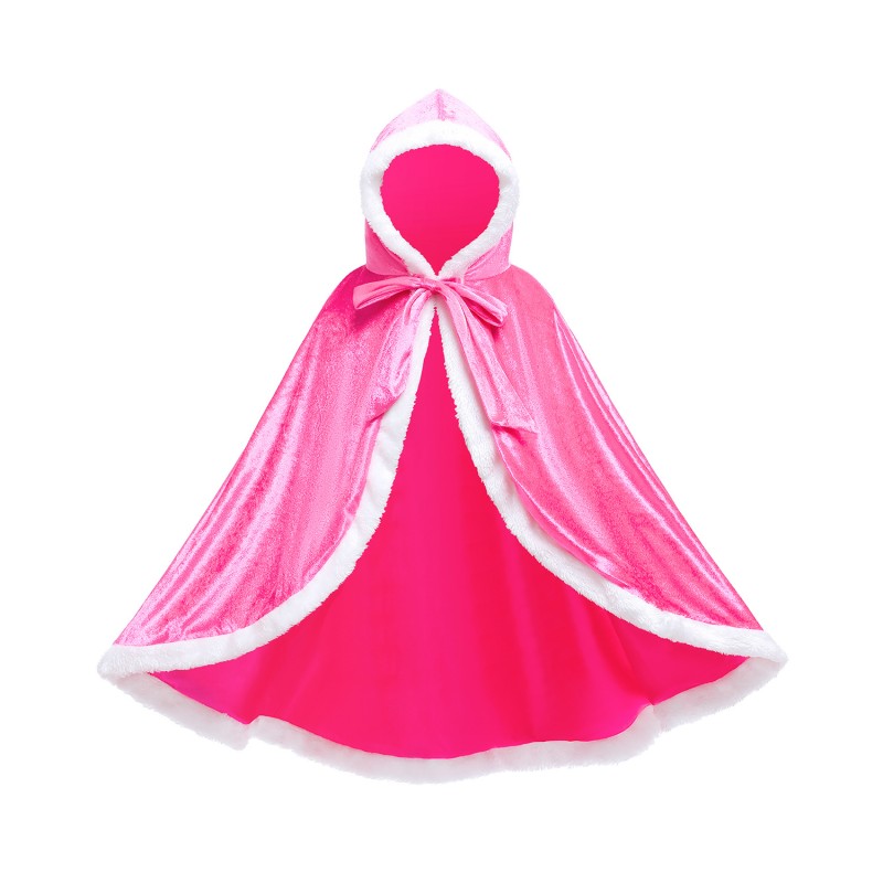 Girls Velvet Cape Manufacturer - OEM Snow Queen Anna Winter Long Floor Length Cape