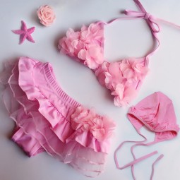 Girls Bikini Set Manufacturer - OEM 2-Piece Swimwear for 8-12 Years Kids