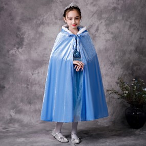 Kids Princess Cape Factory - Bulk Snow Queen Elsa Winter Long Velvet Christmas Cape
