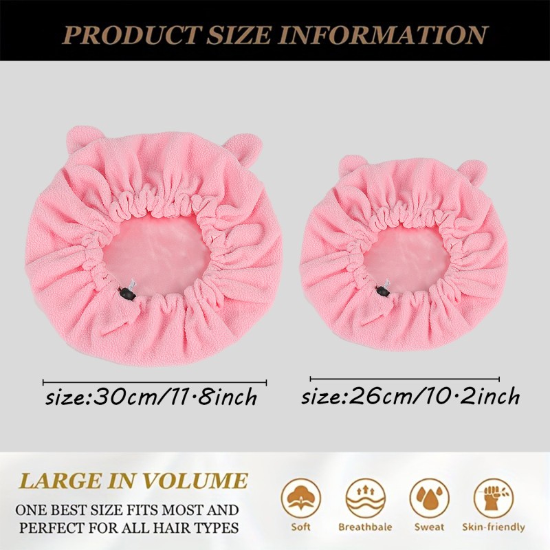 Sleep Hat Supplier - Polar Fleece Bear Ear Parent-Child Beanie