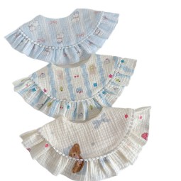 Baby Drool Bib Factory - Summer Gauze Soft Lace 360° Bib