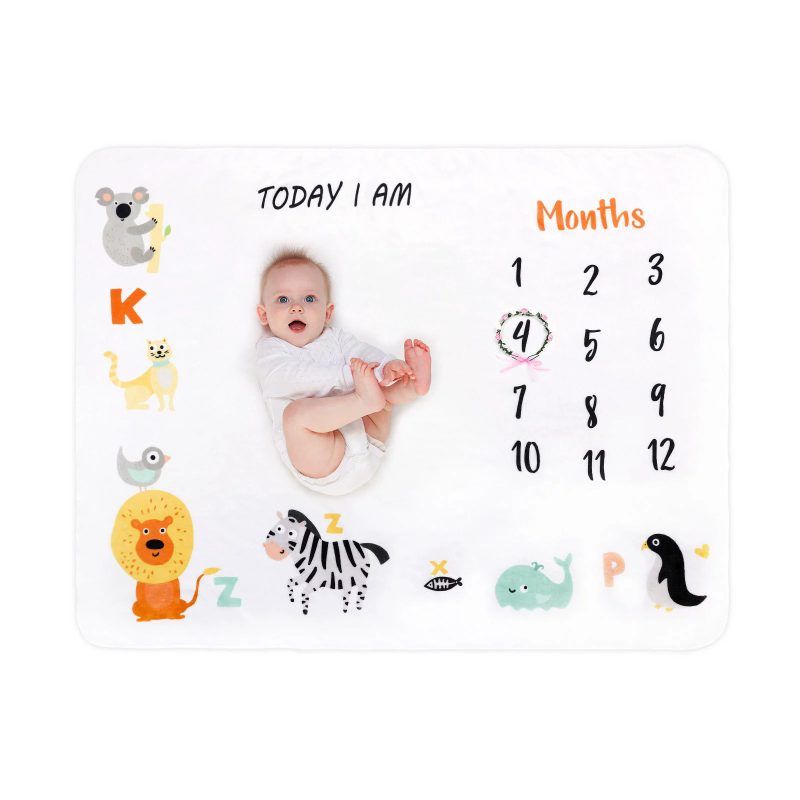Milestone Blanket Supplier - Custom Newborn Fleece Blanket
