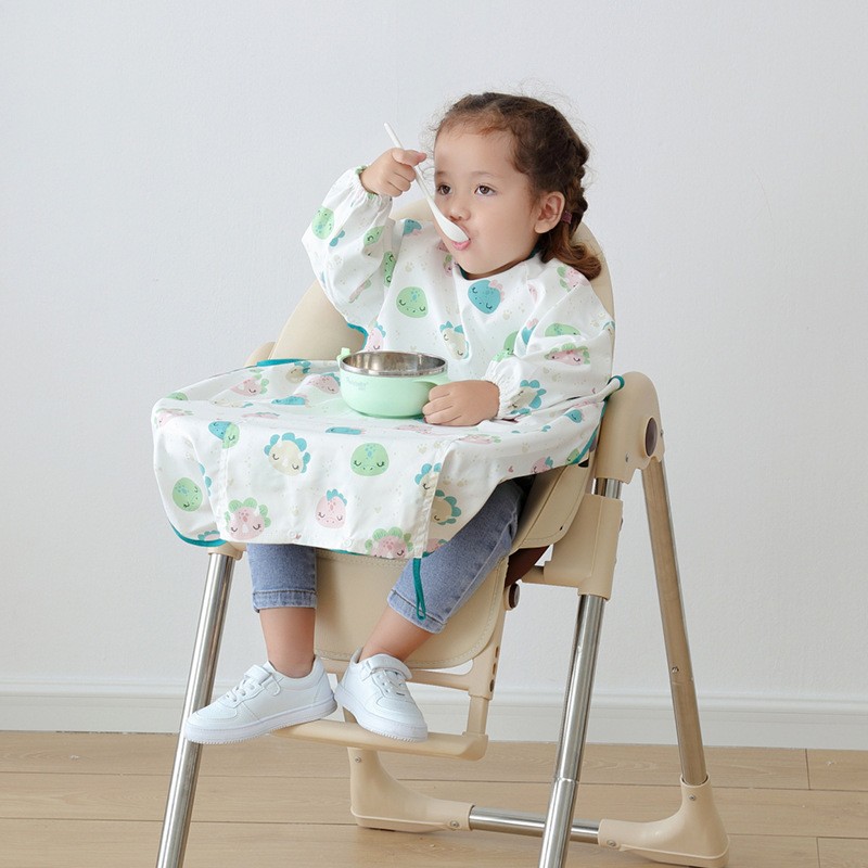 Baby High Chair Bib Manufacturer - Long Sleeve Waterproof Overall Bib