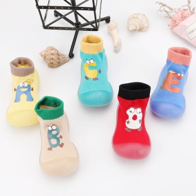 Grip Socks Manufacturer - Anti Slip Cartoon Letters Baby Sock Shoe
