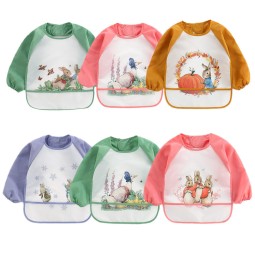 Painting Smock Manufacturer - Cute Rabbit Print Waterproof Apron