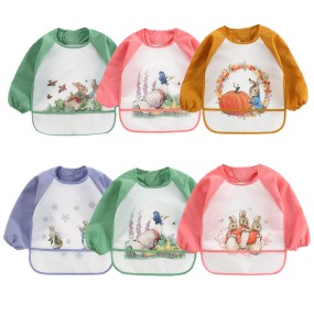 Painting Smock Manufacturer - Cute Rabbit Print Waterproof Apron