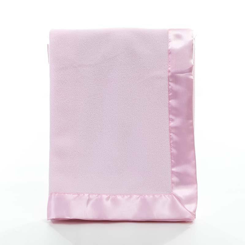 Fleece Blanket Supplier - Polar Fleece Satin Edging Baby Blanket
