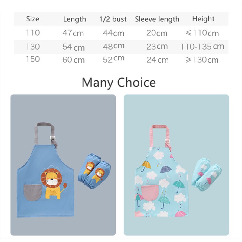 Kids Apron Factory - Waterproof Cooking Painting Apron Set