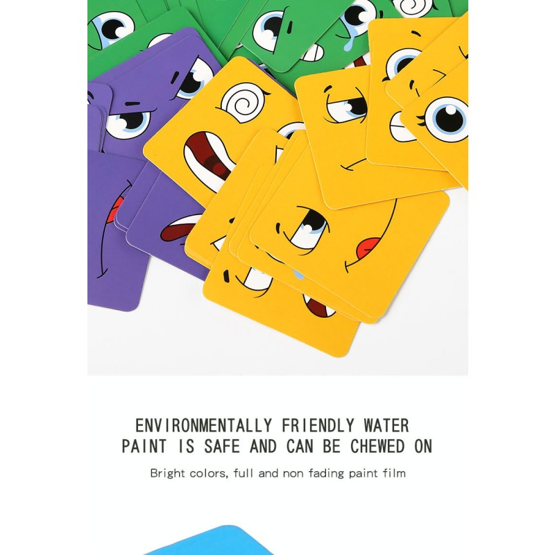 Face Change Puzzle Manufacturer - Wooden Block Expression Game