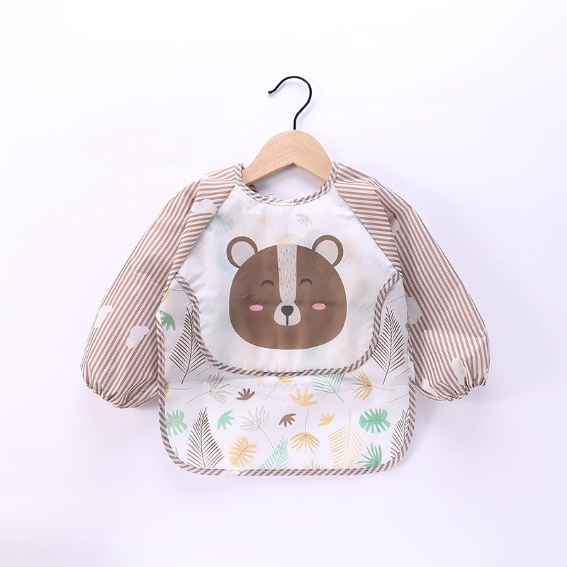 Feeding Bib Supplier - Cartoon Animal Print Food Catcher Apron