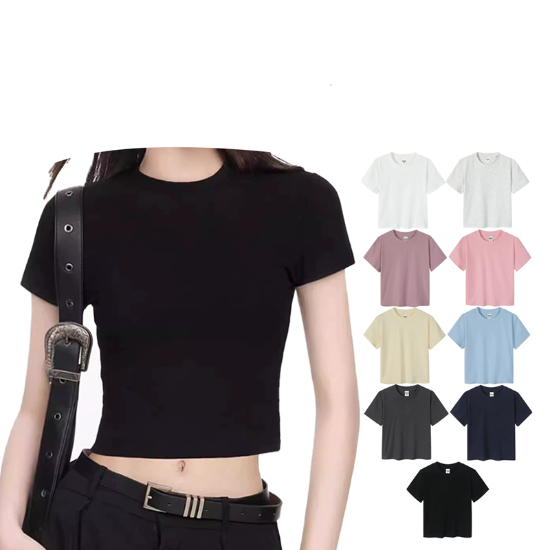 Cotton T-shirt Supplier - 230g Short Sleeved Summer Top for Women