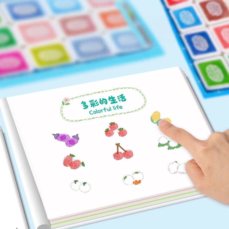 Finger Painting Set Factory - Custom DIY Foam Ink Pad Cards