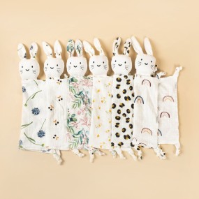 Muslin Baby Bib Manufacturer - 100% Cotton Rabbit Design Bib