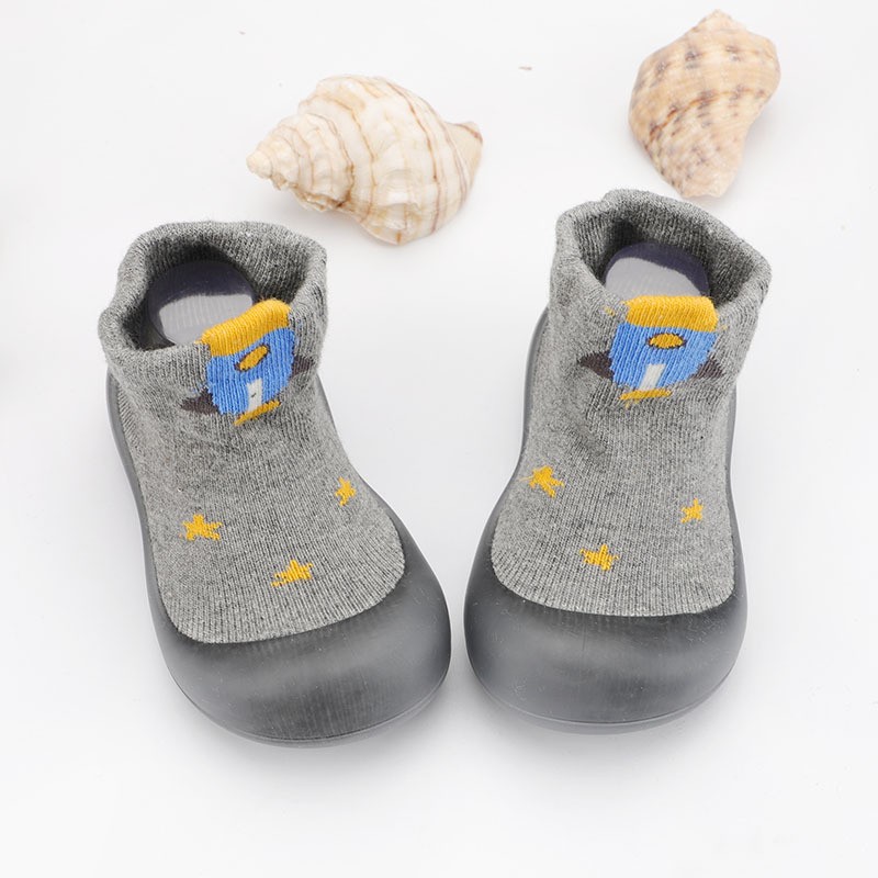 Baby Walking Shoes Factory - Cartoon Fox Bear Rubber Sole Sock