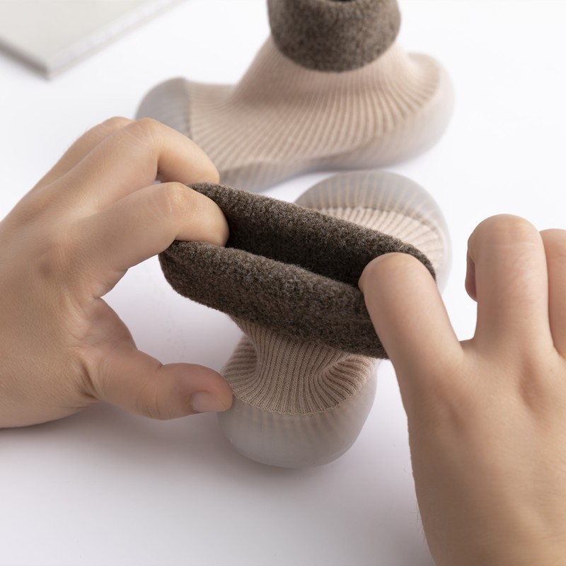 Baby Bootie Socks Manufacturer - Winter Warm Rubber Sole Socks