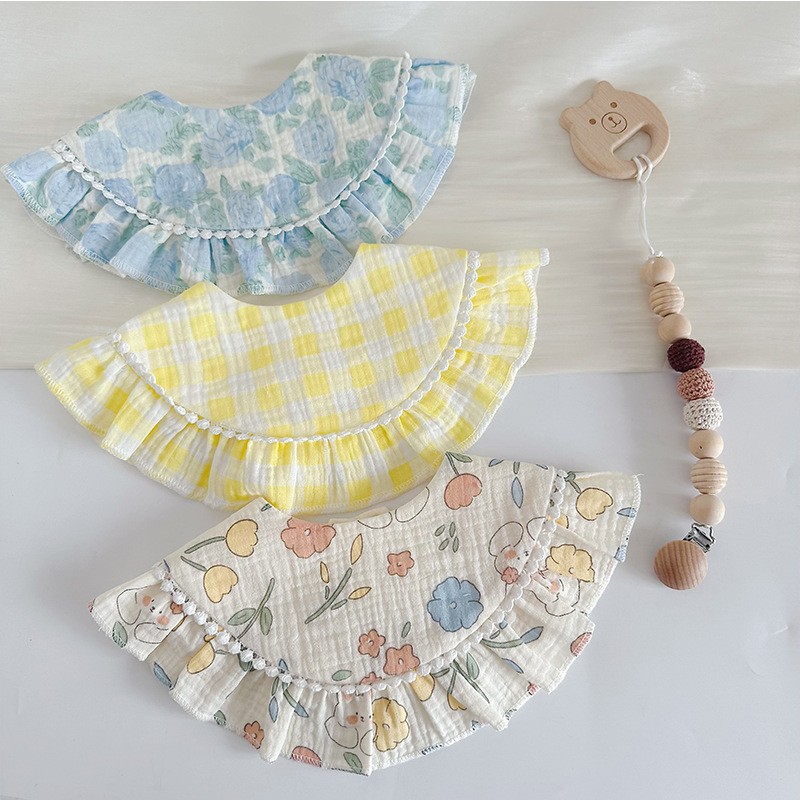 Baby Drool Bib Factory - Summer Gauze Soft Lace 360° Bib