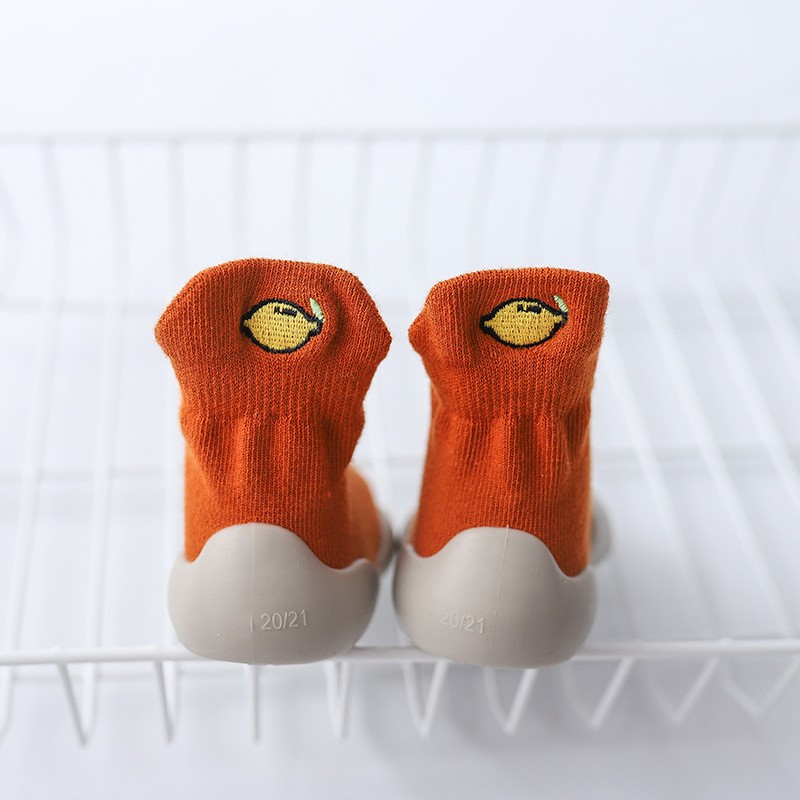 Toddler Floor Socks Factory - Fruit Embroidered Anti-slip Sock Shoes