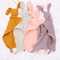 Muslin Towel Supplier - Double Layer Smoothing Teether Blanket