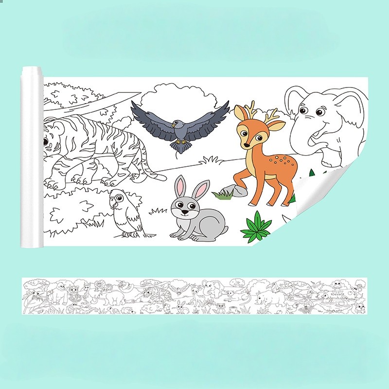 Painting Paper Roll Supplier - 3 Meter Kids Graffiti Scroll