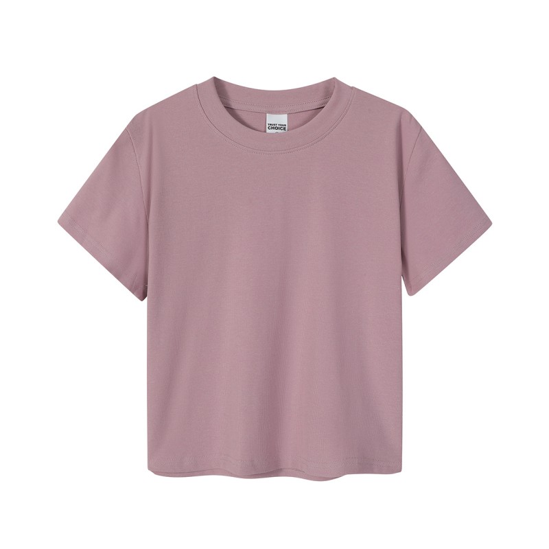 Cotton T-shirt Supplier - 230g Short Sleeved Summer Top for Women