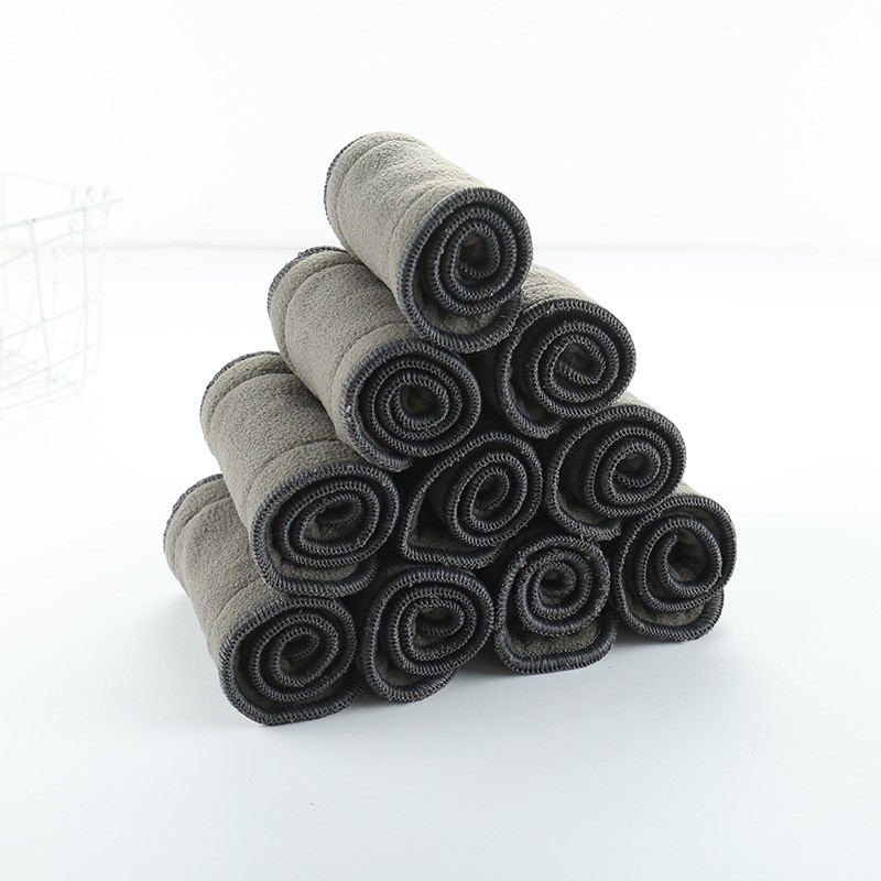 Bamboo Diaper Inserts Factory - Carbon Fiber Elastic Nappy Liners