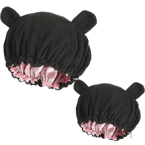 Sleep Hat Supplier - Polar Fleece Bear Ear Parent-Child Beanie