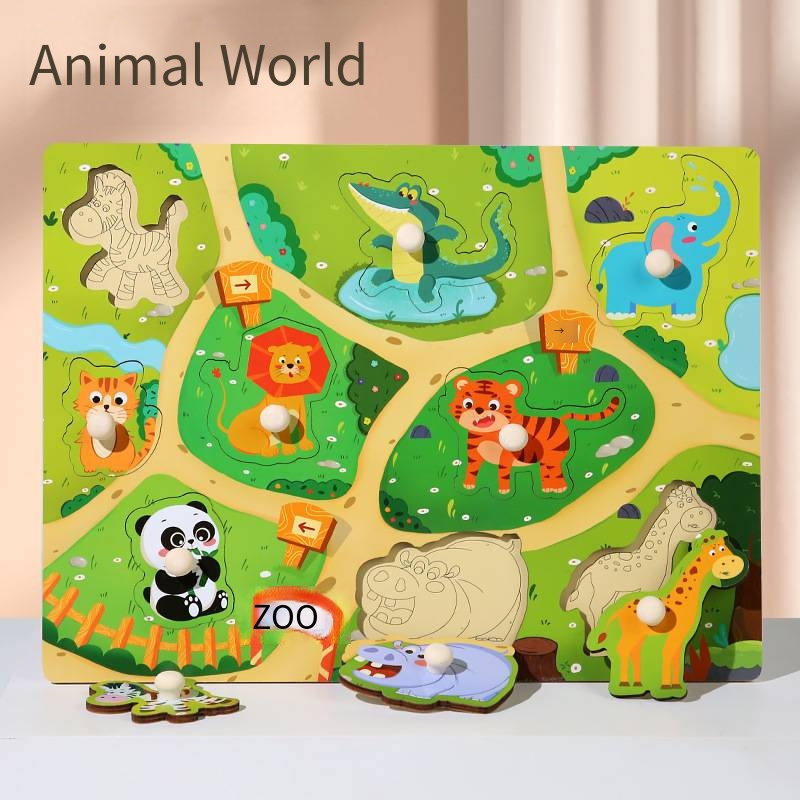 Wooden Puzzle Board Factory - Montessori Cognitive Training Games