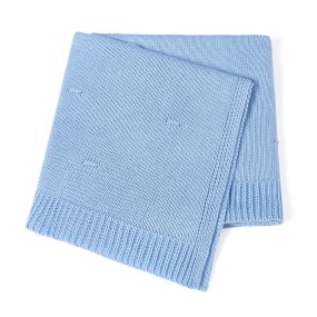 Baby Blanket Factory - Solid Color Knitted Cotton Bed Blanket