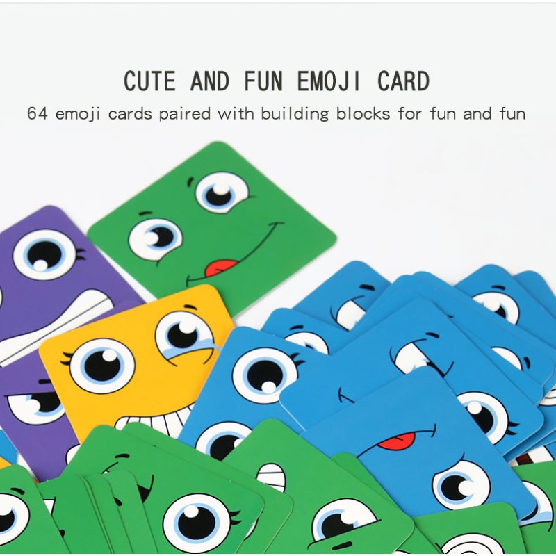Face Change Puzzle Manufacturer - Wooden Block Expression Game
