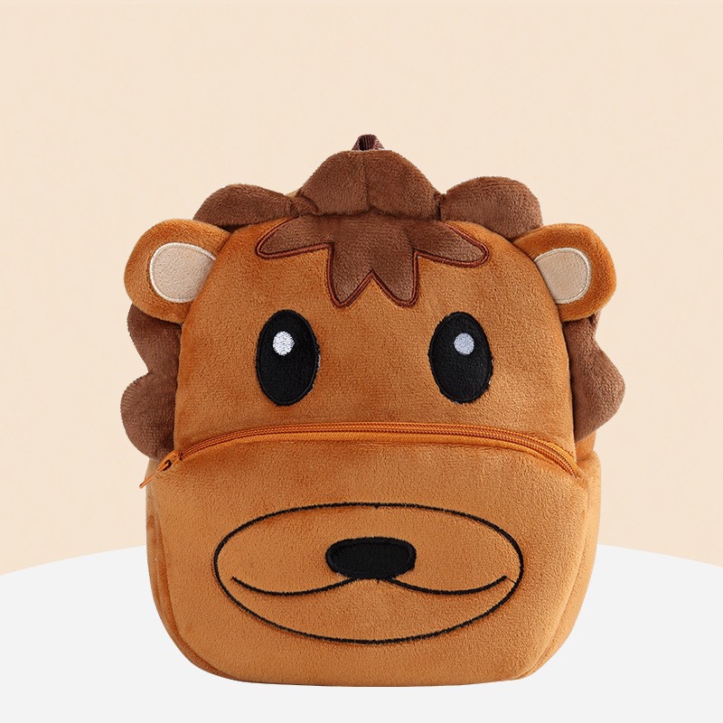 Children's Backpack Factory - Plush Animal Cartoon Zipper Bag
