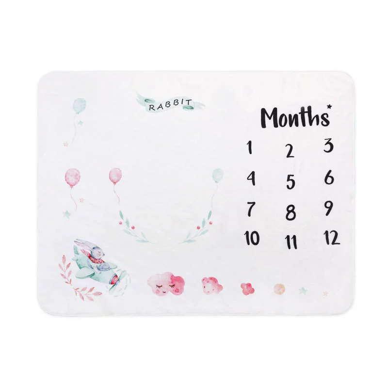 Milestone Blanket Supplier - Custom Newborn Fleece Blanket